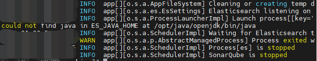 elasticsearch
could not find java in ES_JAVA_HOME